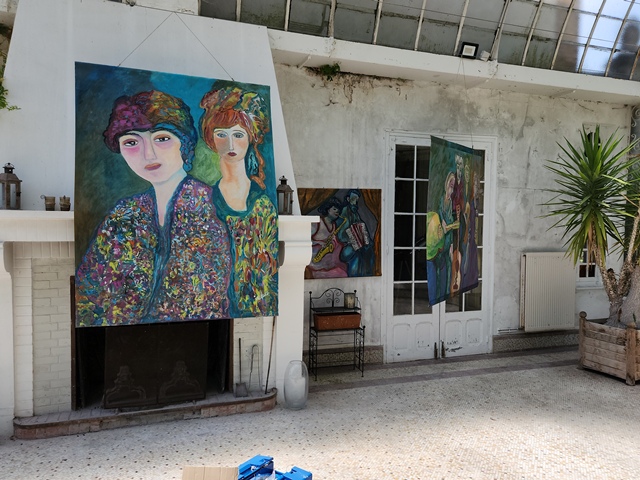 Vue intérieure de l’exposition Art et Jardins 2024