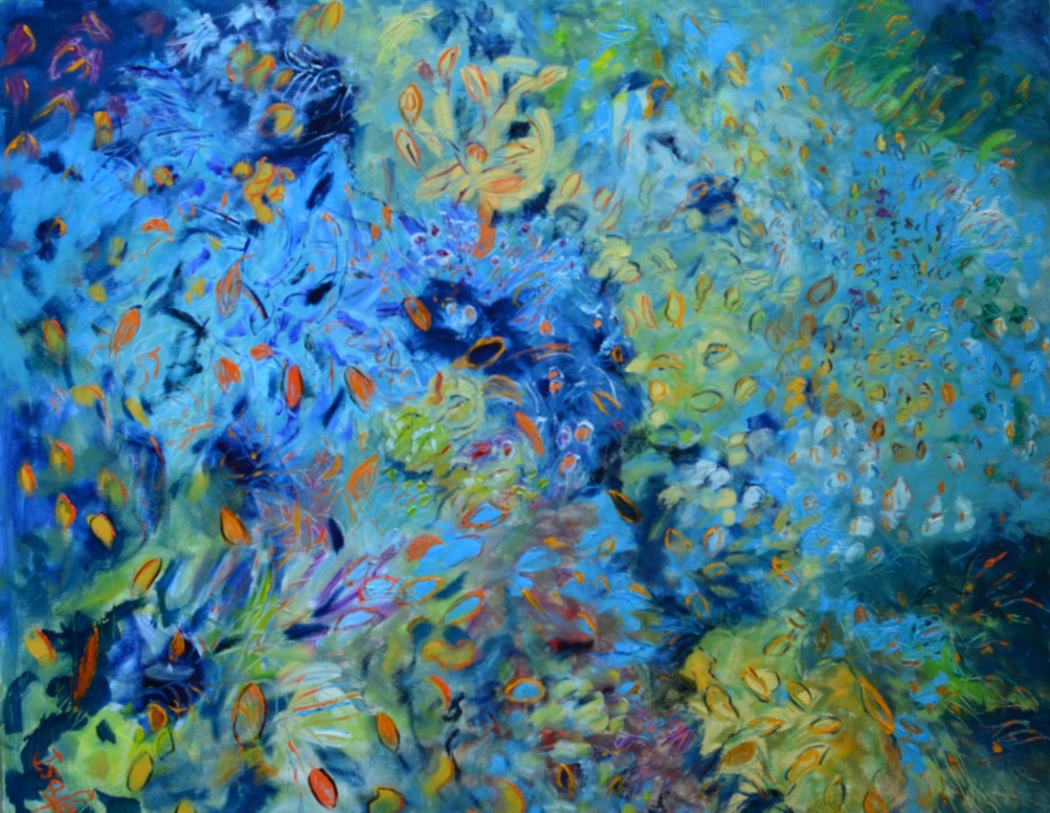 Fonds marins — peinture Isafara 15