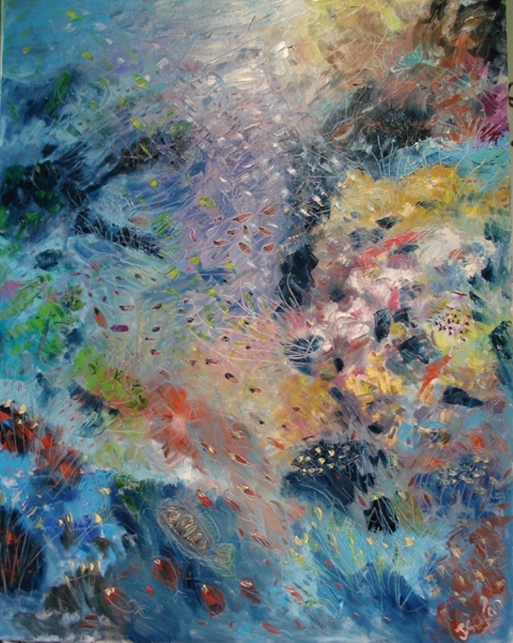 Fonds marins — peinture Isafara 3