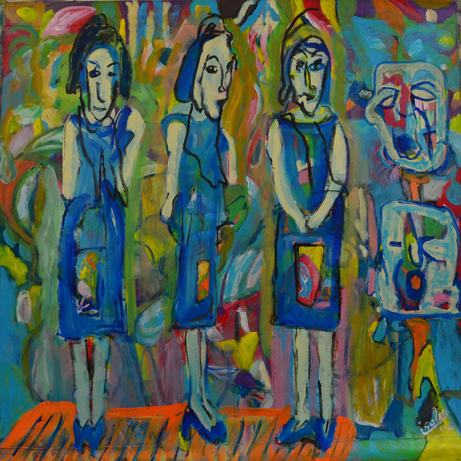 Isayotta 1 m × 1 m — œuvre 5