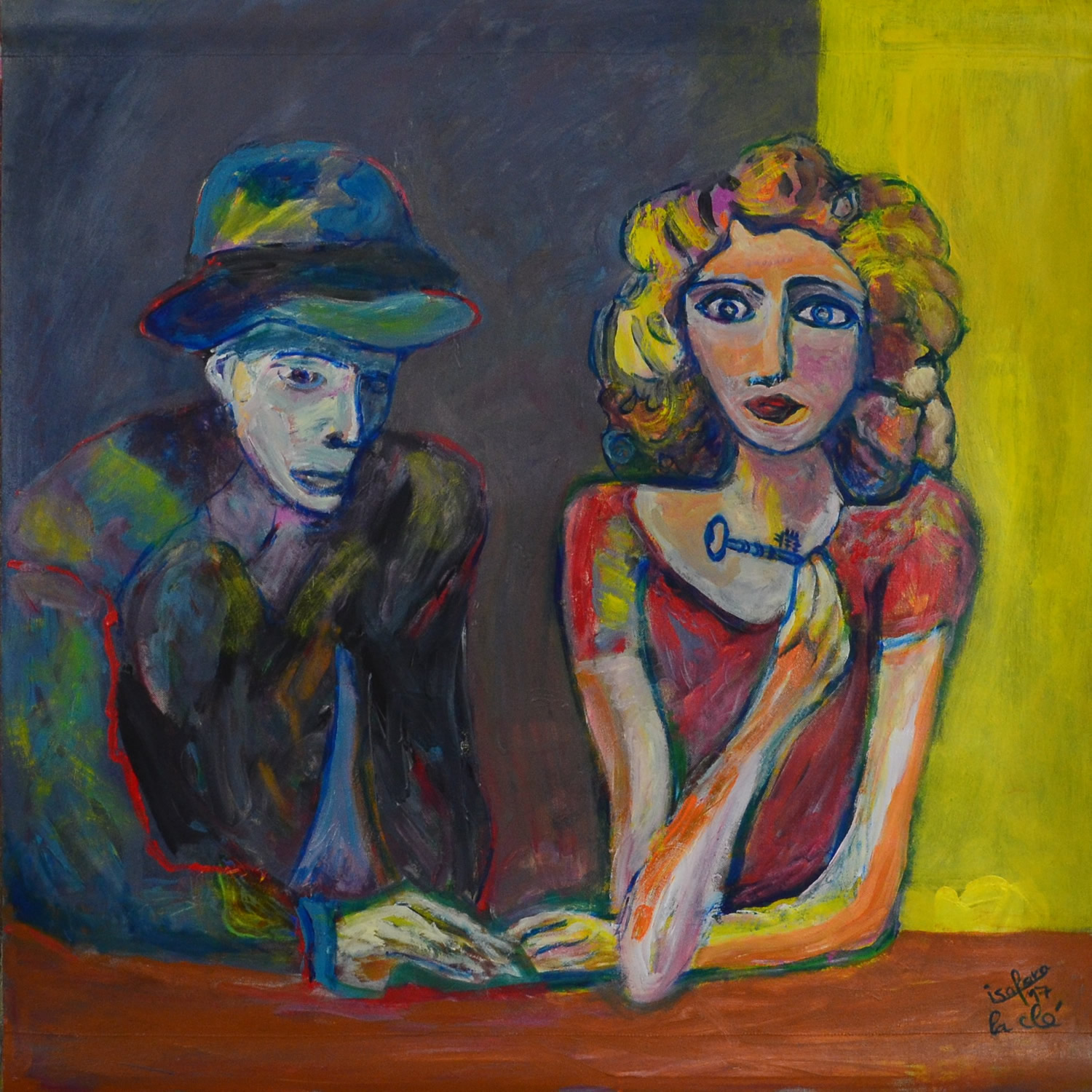 Isayotta 1 m × 1 m — œuvre 12