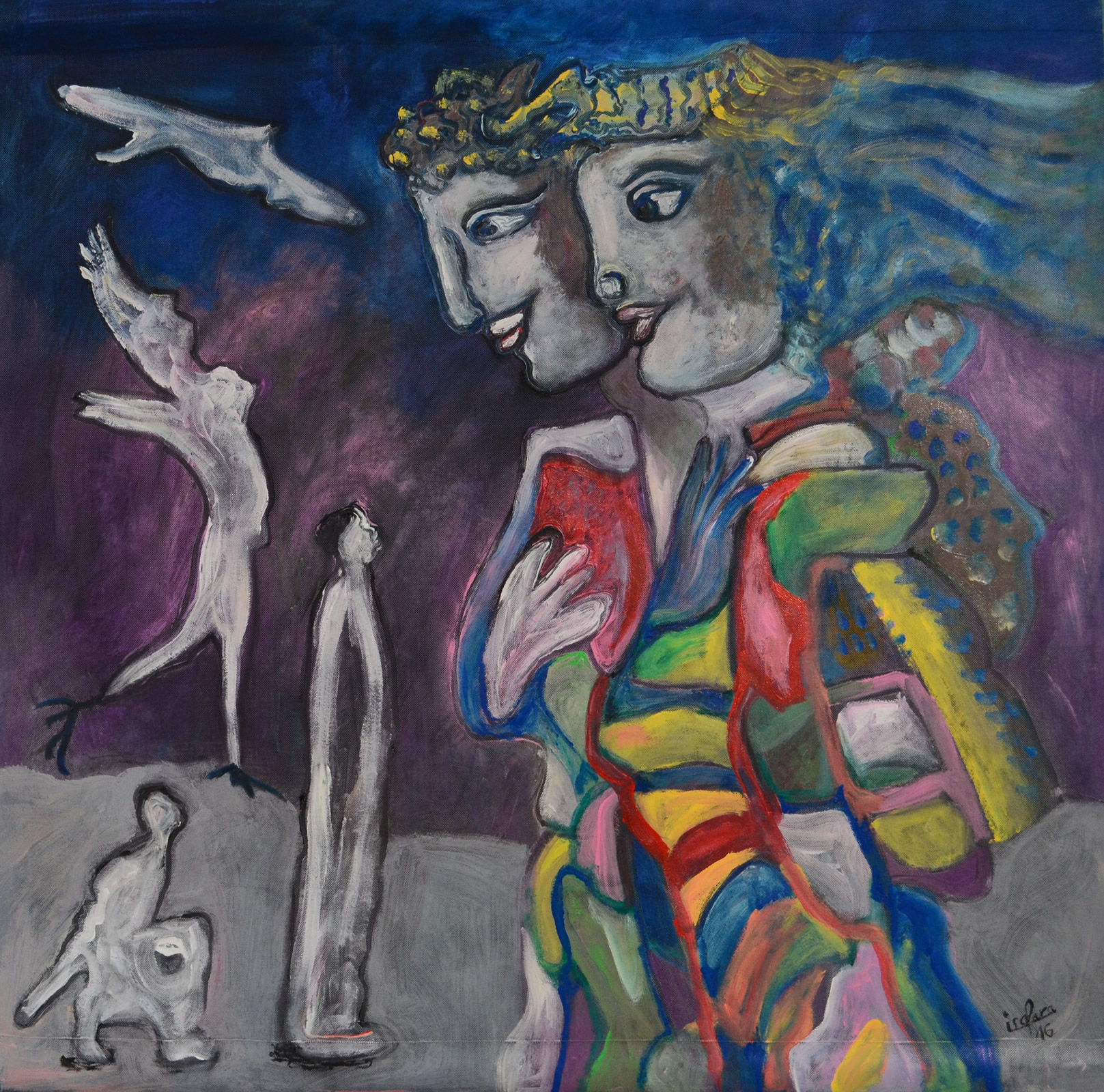 Isayotta 1 m × 1 m — œuvre 1