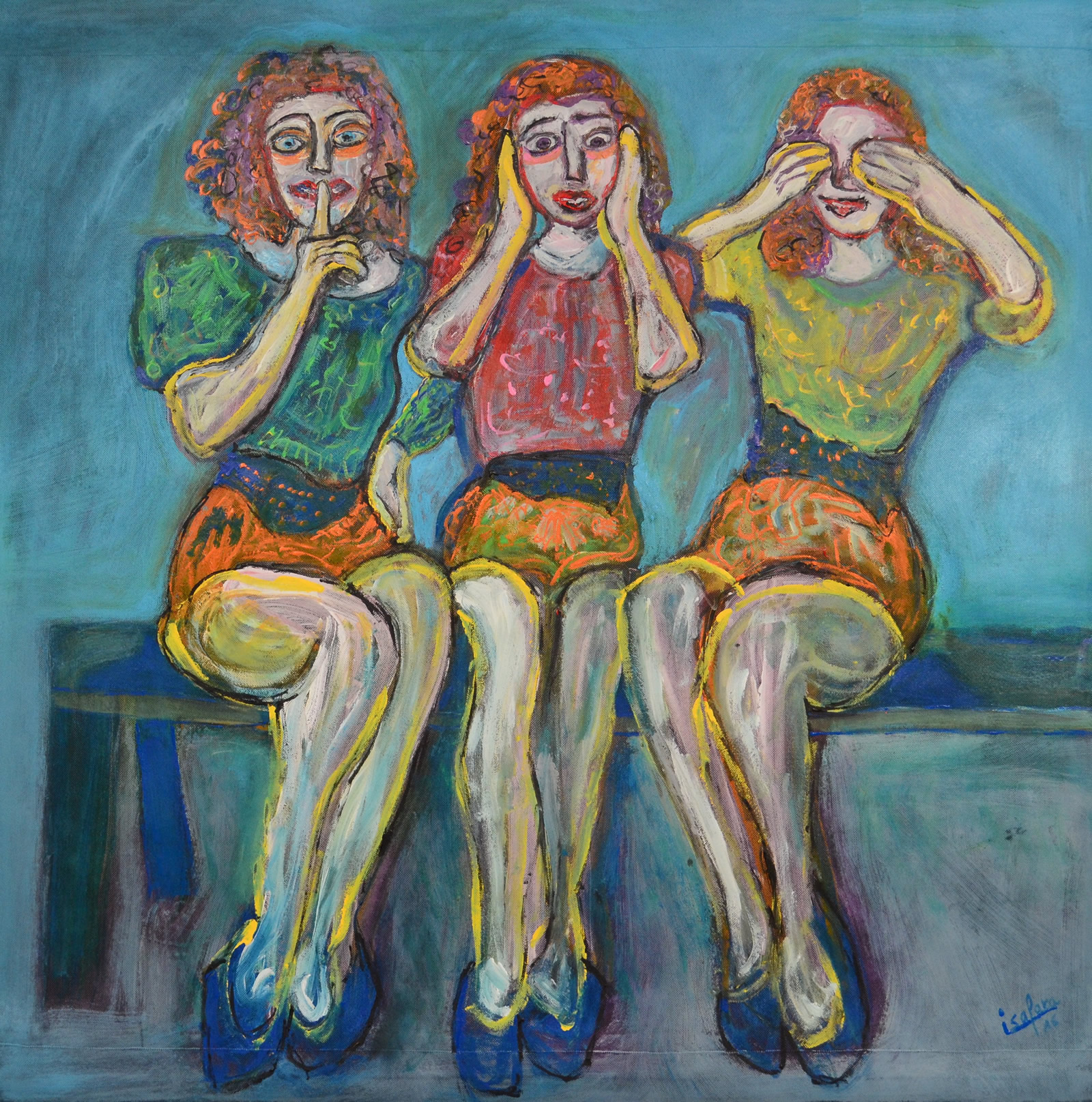 Isayotta 1 m × 1 m — œuvre 8
