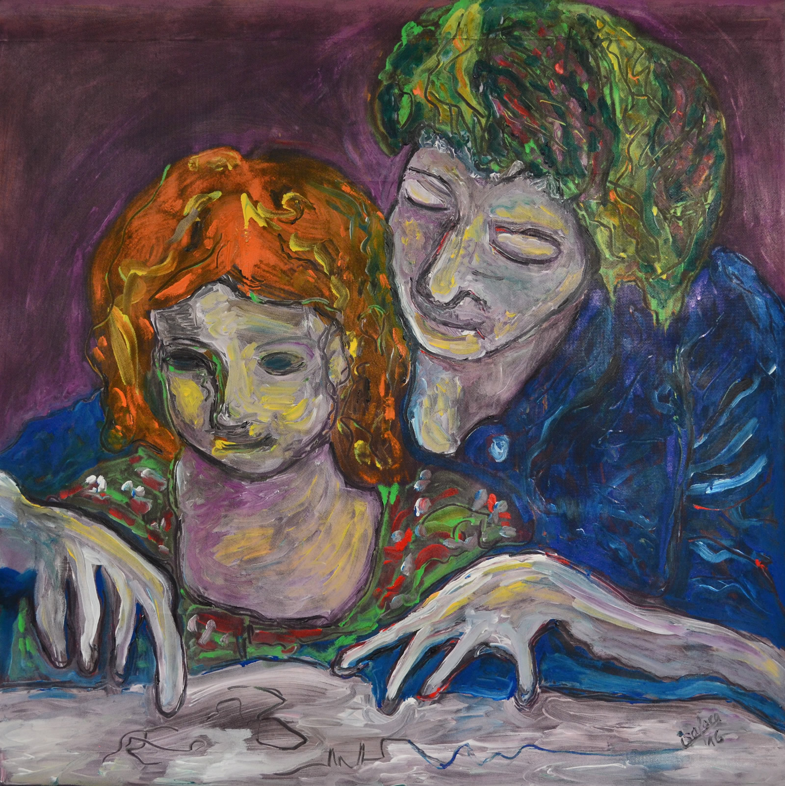 Isayotta 1 m × 1 m — œuvre 6