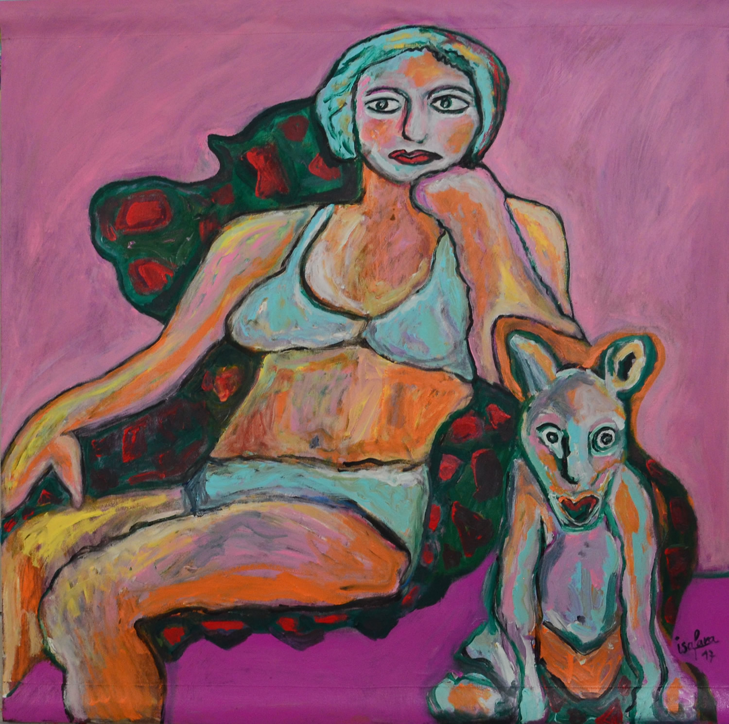 Isayotta 1 m × 1 m — œuvre 7