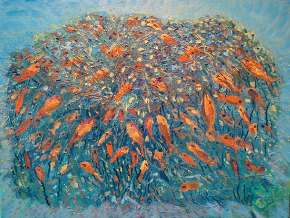 Fonds marins — peinture Isafara 7