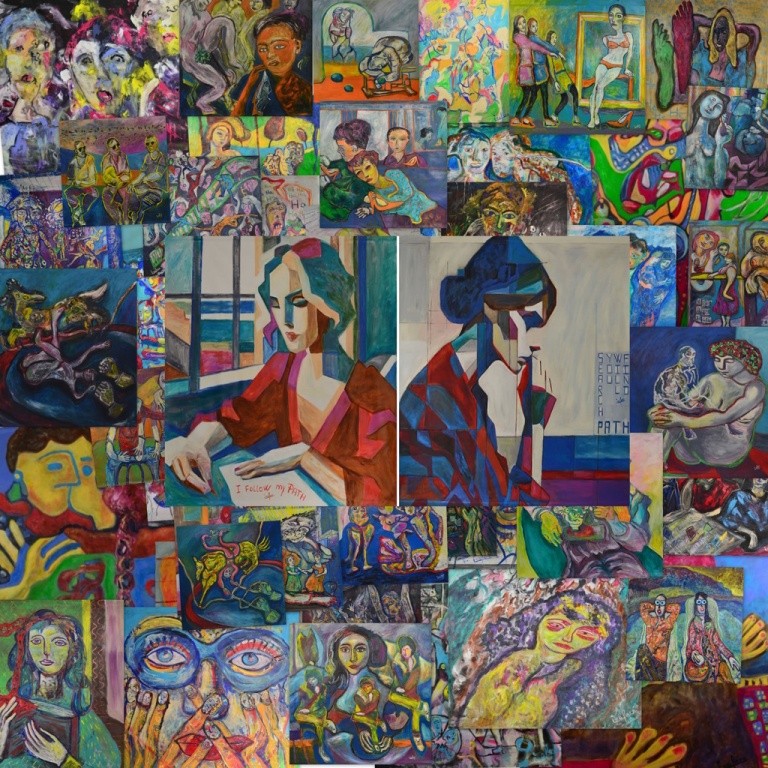 Montage des peintures ISAYOTTA
