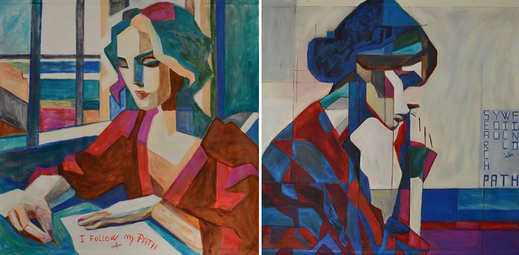 Isayotta — peinture originale recto verso